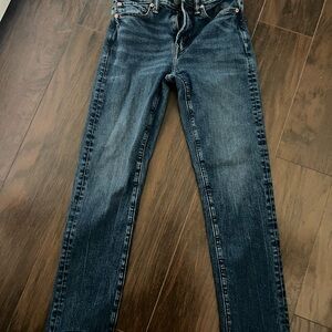 American Eagle Outfitters Men's Straight Jeans - Dark Blue
